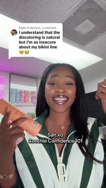Replying to @Deeluvs_ how to build coochie confidence ❤️ with Salt.xo #hygieneproducts #saltxo #skincare 