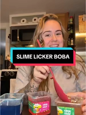 Slime lickers #boba #poppingboba 