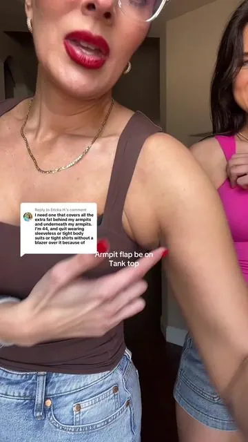 Replying to @Ericka H. Armpit flaps be gone tank tops #tanktops #tanktop #spingfashion #tiktokshopspringglowup #ootd #tanktopstyle #shapewear @QINSEN 