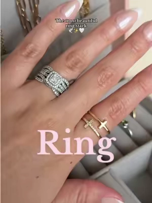 These are the most beautiful dainty rings and so meaningful 🤍  @Tewiky  #tewiky #tewikyjewelry #christian #christiantiktok #fyp #god #jesus #jesuslovesyou #ring #rings #tiktokshopspringglowup #tiktokshoprestock 