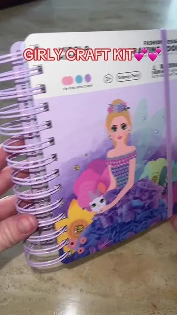 This 4 in 1 fashion book craft kit for girls is so much fun. They can decorate their own fairy princess in a craft kit.  #craftkits #fashioncraft #craftkitforkids #forgirls #crafts #artsandcrafts 
