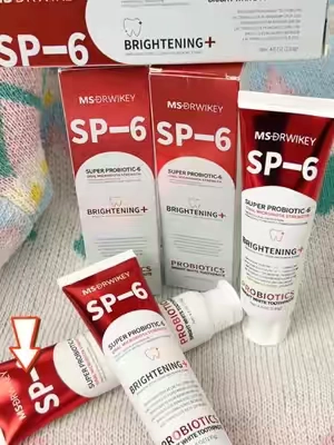 SP-6 Super Probiotic Toothpaste contains 6 probiotic strains to brighten and clean teeth. 🦷 #sp6 #toothpaste #teethcare #fyp #parati #Toothdecay #Dentalcaries #Fixedteeth #Dentalcare #teeth #tooth #Gingivitis #Oralbacteria #DentalHealth #healthy #cavities #msdrwikeyspotoothpaste #TikTokShop #tiktokmademebuyit #foryourpage
