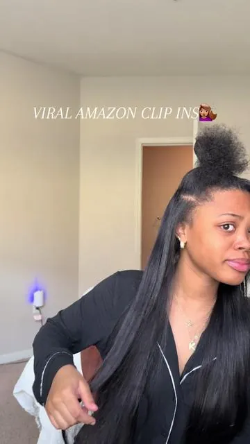 I’m absolutely in love😻😻 GET THEM NOW!  #wennalifehairextensions #wennalife #wennalifeclipins #wennalifehair #clipinhairextensions #amazonclipins #amazonhairextensions #amazonhairfinds 
