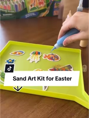 Grab one before they sell out for Easter!! #sandart #sandartist #kidsactivities #kidsartsandcrafts #artsandcrafts #kidsartproject #montessori #montessorimom #montessoritoddler #easter #easterbasket #easterbasketideas #springtok #tiktokshopcreatorpicks #ttsdelightnow #giftguide 
