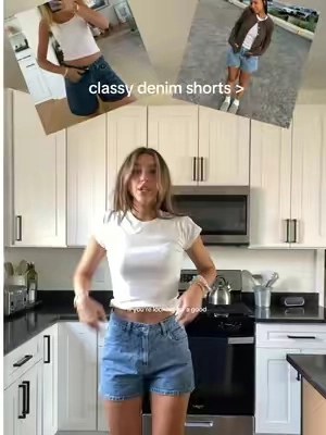 the perfect denim shorts #shorts #denimshorts 