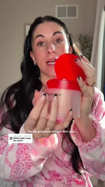 Replying to @caitie ✨ @Medicube Global is giving acne  the boot with these red peeling pads ♥️ #medicube #medicubesuperbrandday #superbrandday #medicubepartner #anyonecanglow #medicuberedsuccinicacidpeelingpads #medicubesupersale  #acnepads 