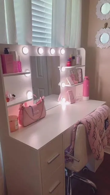 🎀 #pink #vanity #vanitytour #vanitysetup #vspink #imjustagirl 