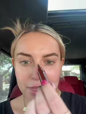 My super fast makeup hack that I looooove #newmakeup #makeupfinds #fyp #makeuptutorial #makeuphacks #lipstains #lipliner #lipcombo #alldaymakeup #lipstainreview #makeupreview #palladiobeauty #lipbalm #tiktokmademebuyit #tiktokshopcreatorpicks #tiktokshopspringglowup 
