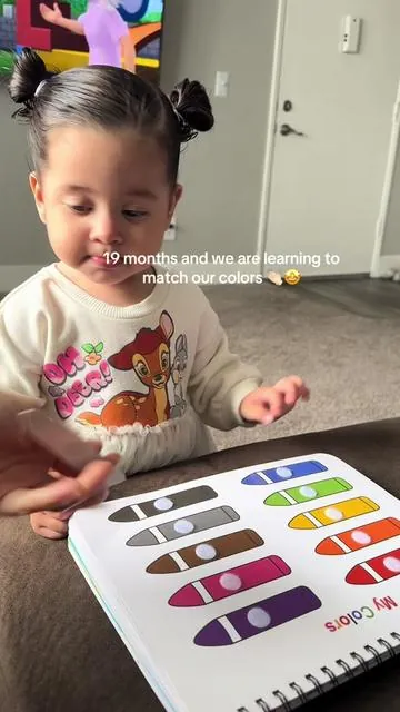 Proud mommy 🥰 #learningmilestones #activitybook #girlmom #19months #1yearolldbaby #smart #fypシ 