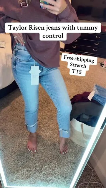 I’m so impressed with @Wild Oak Boutique their jeans are amazing!! #stretchyjeans #risenjeans #croppedjeans #denim 