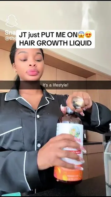 The girl JT just shared the secret to her amazing hair growth. #jt #thegirljt #hairgrowthtips #hairtransformation 