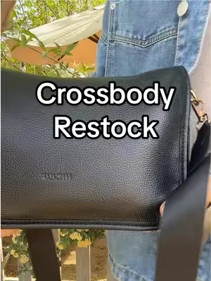 This crossbody bag has been restocked in black but there are lots of color options. #crossbodybag #shoulderbag #purse #crossbody #tiktokshopaprilrestock 