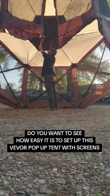 VEVOR PORTABLE FOLDABLE GAZEBO TENT WITH SCREENS, SETS UP IN MINUTES. CANOPY SHELTER TENT WITH MESH WINDOWS. #gazebo #gazebos #portabletent #portablegazebo #vevorportablegazebo #popup  #popuptent #popupgazebo #fy #campinggazebo #shelter #fyp  #campingshelter #viral #tiktok #fypage #vevorproducts #fypシ゚viral #vevorttshop #camping #hiking #bbq #ttsdelightnow #ttslevelup #tiktokstore #sales #tiktokshopcreatorpicks #deal #tiktokshopspringglowup #sell #tiktokshoprestock #onsalenow #springsale #springtok #deals #springsavings #springdeals #tikrokshop #tiktokshopping #trending2025 #viralvideos #onsale #flashsale #giftideas #giftidea #tiktokshopfinds #tiktokmademebuyit #foryou #foryoupage #trending #wow #tiktokmademedoit #getyours #today #tiktokfinds #tiktokfind #tiktokviral #tiktokviralvideo #tiktokviraltrending #ttsacl @Vevor_US @vevor shop @HAIDEE_collab @Haidee_Collab 