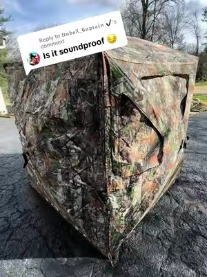 Replying to @𝖀𝖓𝖇𝖔X_𝕮𝖆𝖕𝖙𝖆𝖎𝖓 ✔ Invisible to the eyes but not the ears!  #HuntingBlind #SeeThroughBlind #DeerHunting #TurkeyHunting #BowHunting #HuntingSeason #PublicLandHunter #HuntingGear #WhitetailHunting #SpringTurkey #StealthHunting #HuntSmart #CamoLife #GameChangerGear #springtok #ttslevelup #ttsdelightnow #tiktokshopcreatorpicks 