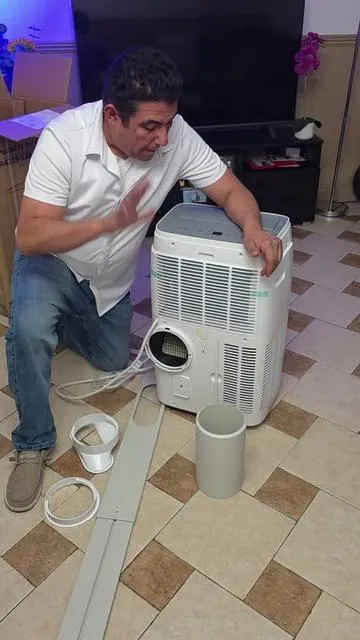 COWSAR 8,000 BTU Portable Air Conditioners Cool Up to 350 Sq.Ft, 4 Modes Portable AC with Remote Control, LED Display, 24Hrs Timer, Installation Kits for Home/Office/Dorms, White #MobilACUnit #MobilAirConditioner #airconditioner #AireAcondicionado  #UsTikTok #Cowsar
