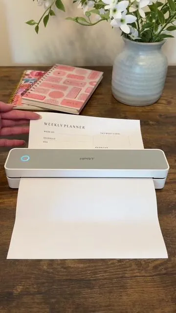 printer out of ink?? no longer a problem!! I just found the cutest ink free, wireless, portable printer and I’m obsessed. If you work from home, own a business, are a student or a mom you NEED this! @Hanin Global  #inkfreeprinting #inkfreeprinter #inklessprinter #portableprinter #workfromhome #workfromhomelife #tiktokmademebuyit #wirelessprinter #tiktokshopfinds #miniprinter #productivityhack #tiktokfinds #smallbizstuff #businessprinter #creatorsearchinsights 