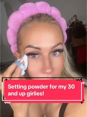 Setting powder for my 30 plus girlies! #settingpowder #makeuptutorial #30plus #wonderskin 