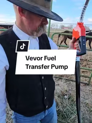 This fuel transfer pump is going to handy on the ranch! #fuel #vevor #mechanic #diesel #ranch #ranchlife 