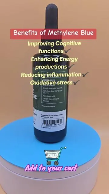 USP GRADE ULTIMATE METHYLENE BLUE @Earth Harmony  Improving Cognitive functions✔️ Enhancing Energy productions✔️ Reducing inflammation✔️ Oxidative stress✔️ #methyleneblue #methylenebluetreatment #methylenebluetherapy #methylenebluebenefits #methyleneblueforskin #methyleneforyourhealth #healthcare #healthy #healthandwellnesstips #healthylivingtips #tiktokmademebuyit #tiktokshop #tiktokshopfinds #dieterysupplement #supplements #vitamins #vitamin #supplementsthatwork #viralvideo #trending #fyp #fypシ #EnergiKuatTiapLangkah 