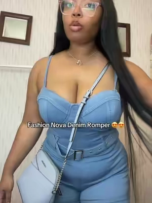 Denim Romper from @Fashion Nova  #denim #romper #outfit #creatorsearchinsights #viral 