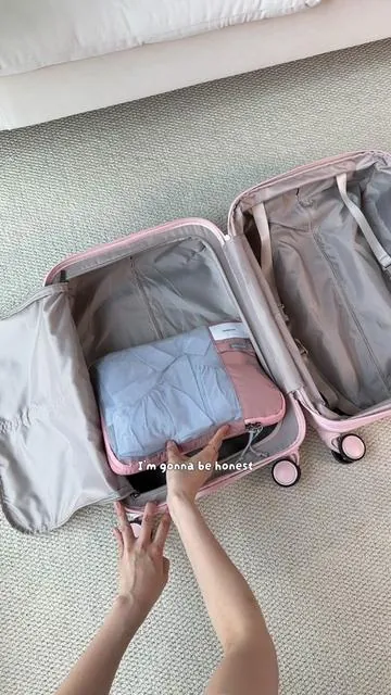 Click the yellow cart to check the details ✨🛒#bagsmart #outdoorfun #summervibes #shopvideocarnival #travelbag #packingcubes #packing #pack #travelhack 
