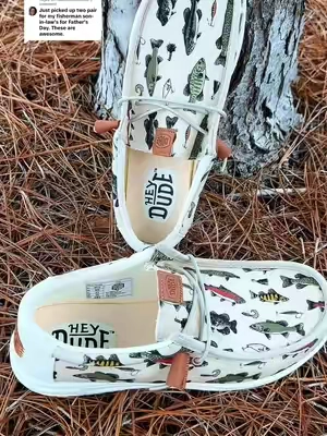 Replying to @macisbackafter50 HeyDude Wally Fish Lure  🎣 The Catch of the Day — Wally Fish Lure by HEYDUDE #HeyDudeStyle #WallyFishLure #FishingVibes #CatchOfTheDay #ComfyKicks #TikTokShopFinds #MensStyle #TravelReadyShoes #AnglerApproved #SlipOnComfort #HEYDUDE #HeyDudeLove #HEYDUDEpartner #HeyDudeVibes #FathersDay #mensgift #mensshoes  #dealhunters #tiktokshopfinds #tiktokshopcreatorpicks #ttsdelightnow #ttslevelup #ttshome #tiktokshoprestock #tiktokshopcreatorpicks #refreshyourspace #tiktokshopmothersday #tiktokshopmemorialday #DealsForYouDays #ifyouknowyouknow #ttscreatorbash  @HeyDude 