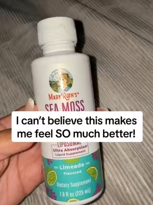 Did yall know Mary Ruth had seamoss? I’ve been on and off seamoss for a few years now and let me tell you, my body can tell the difference when I stop taking it! I’ve been so consistent since I got this one! Energy levels up, skin clearing, gut health right! I feel great! #maryruthsorganics #seamoss #seamossbenefits #immuneboost 