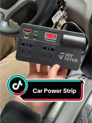 turn your car into a charging powerhouse!! 🔌🫡 #caraccessories #carhacks #powerstrip #roadtripready #mobilecharging #fastcharger #cartech #gadgetgear #travelessentials #drivebetter #trucklife #joytutus #vehicleupgrade #autogear #multifunctionaltech #fyp #invertercharger #staypowered #fathersdaygiftideas #memorialday 