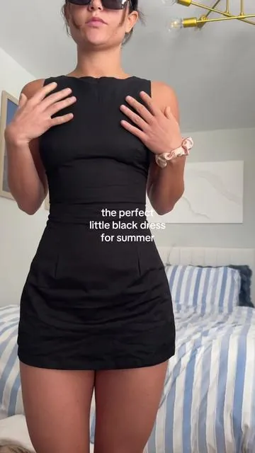 giving audrey hepburn for sure  #blackdress #minidress #dress #romper 