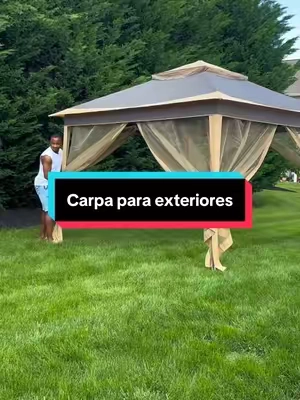 Carpa para exterior. #carpaparaexteriores #Carpa #carpas #carpaparaplaya #carpaparapatio #carpaselegantes #exteriores #decoracióndeexterior .