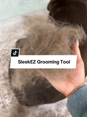 Say goodbye to fur-covered everything. Made in America! @SleekEZ USA #sleekezgroomingtool #doggrooming #doublecoateddogs #labradorsoftiktok 