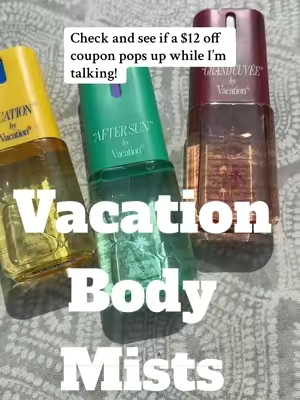 How did Vacation capture all three phases of a pool/beach day in these body mists? ☀️⛱️👙 These body mists have all the nostagic summer scents from the at the pool banana pineapple scent, the clean after the pool shower aloe vera scent, to the ambery vanilla dinner after the beach scent! @Vacation Inc. #vacationperfume #perfumetok #perfumetiktok #vacationbodysprays #beachscents #beachfragrances #fragrances #bodymist 