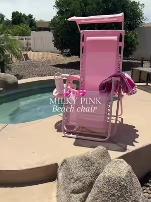 I got shade carnation in the pink beach chair! Would be a great patio chair for your outdoor furniture recommendation! #tiktokshopcreatorpicks #ttsthunderbolt #ttslevelup #creatoricons #patiofurniture #beachchair #campingchair 