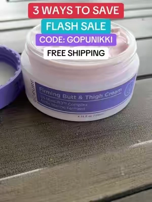 I apologize to everyone that paid full price on the GoPure butt and thigh cream! The flash sale and promo code GOPUNIKKI end TONIGHT! #gopure #firming #bodycream #thighs #tiktokshopsummerturnup
