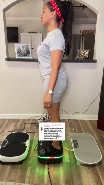 Replying to @maryshepard1973  WHICH PLATE WORKS BEST? Here’s my opinion 😌 #vibrationplate #vibrationplateworkout #merach  Plate Vibration Machine 