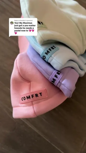Replying to @Natalie comfrt put paws hoodies on flash sale for pet appreciation week!! @Comfrt #comfrt 
