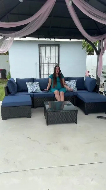 Me encantó mi nuevo juego de muebles para patio #outdoor #patiofurniture #patiodecor #furniture 