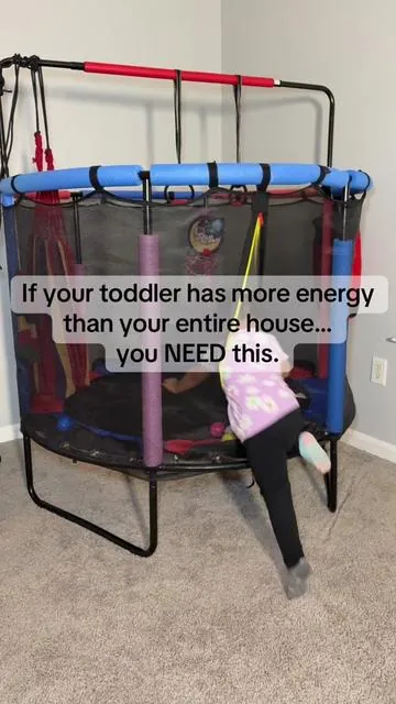 This best-selling indoor trampoline for toddlers is a game changer for busy moms! 🔥 Safe, sturdy, and perfect for burning energy indoors. Great for sensory play, rainy days, and screen-free fun! #IndoorTrampoline #ToddlerTrampoline #ToddlerToys #SensoryPlay #MontessoriToys #MomLifeHacks #TikTokShopFinds #HomePlayground #IndoorPlayIdeas #toddlerfun 