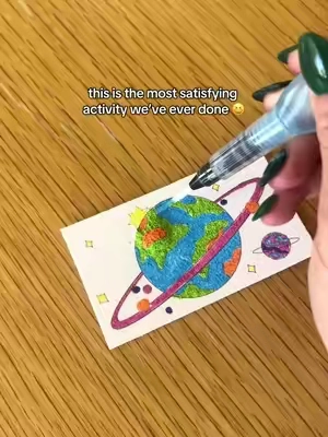 3D coloring is pretty cool 😆 #3dcoloring #watercraft #kidscraft #kidsactivity  