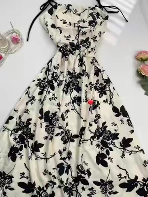 OMG! Can't resist this printed dress.🌹✨ #mydress #printeddress #floral #floraldress #womenoutfits #fypシ゚viral #womendresses #SummerFashion #girls #maxidress #tiktokshop #tiktokshopmemorialday #xfj 