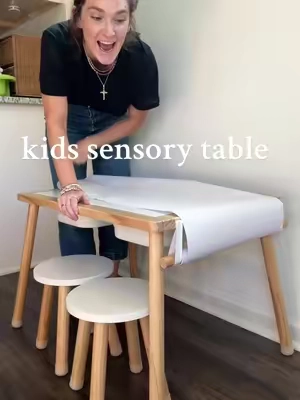 a multifunctional sensory table for your kids for such a good price with free shipping!!! So good for sensory activities, arts & crafts, and just eating a meal!! @Vevor_US #vevorsummerlife #sensorytable #sensory #sensoryactivities #sensorybin #kidstable #toddlertable #toddlercrafts #kidscrafts 