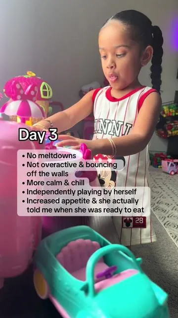 Believe me when I say there’s a HUGE difference in my 3 year olds behavior & mood!  #toddlersoftiktok #terribletwos #lmethylfolate #momtok #feraltoddler #overstimulated 