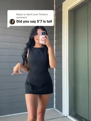 Replying to @April Love Thicke mini black dress 🖤 #OOTD #minidress #blackdress #princesspolly #romper #blackdress 