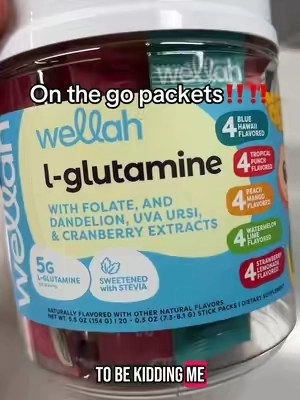 This is absolutely a must have! #lglutamine #wellah @Wellah Nutrition #guthealth #bloating #bloatingtips #guthealthmatters #womenshealth #womensupportingwomen #cranberry 