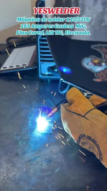 @YesWelder máquina de soldar 110/220v 165 amperes Gasless MiG, flux cored, lift TIG, y electrodo para tu taller de herrería o soldadura #yeswelder #welder #mig #tig #fluxcored #weldinglife #weldingmachine #electrode #welding #110volt #220volts #soldador  #soldadura 