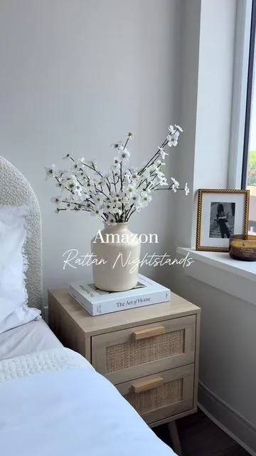 The perfect neutral nightstand🤍 @Amazon #bedroominspo #neutralaesthetic #neutralhome #nightstand