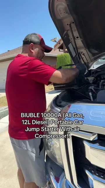 BIUBLE 10000A (All Gas, 12L Diesel) Portable Car Jump Sarter with air Compressor!!##juancarlosenriquez##blowthisup##jumpstartsale##tiktokshopfinds##dealsforyou##tiktokshopspringglowup##tiktokshopping##tiktokshop##tiktokshopcreatorpicks