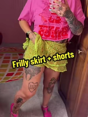 I reach for this thing weekly! Esp when it’s hot! #skirt #dopamine #dopaminedressing #OOTD #outfitinspo #shorts 