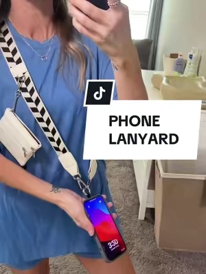 It has a clip that secures inside your case & is genius. #phonelanyard #phoneholder #lanyard #phonestrap #mommusthaves #tiktokmademebuyit #tiktokshopsummerturnup #dealsforyoudays 