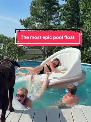 @COSTWAY pool float is massive!!! It's like a floating water bed #poolfloat #poollife #lakelife #twopersonpoolfloat #poolparty #tiktokshopcreatorpicks #tiktokshopdealsforyoudays 